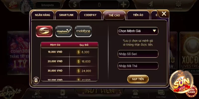 Hướng Dẫn Nạp Tiền Sunwin Siêu Tốc Dành Cho Người Mới 2025 6 Hướng dẫn nạp tiền Sunwin đơn giản và hiệu quả